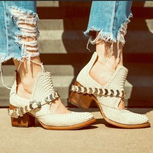 Freebird by Steven Cream Ankle Boots